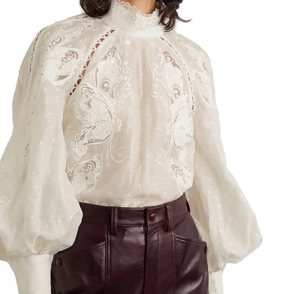 NWT Zimmermann Super Eight Embroidered Shirt US6 - Picture 4 of 10